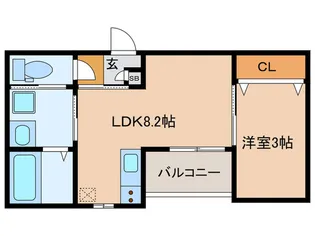 Crecia刈谷【3階】の間取り
