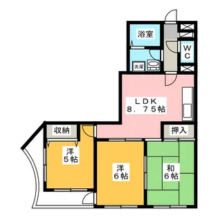 ランベール【3階】の間取り