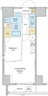 プラウドフラット両国イースト【9階】の間取り