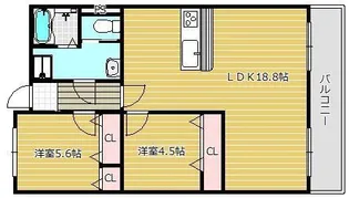 日の出マンション【1階】の間取り