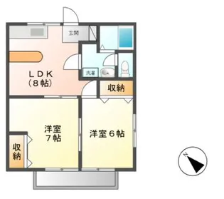 ブレッシングビューティー【2階】の間取り