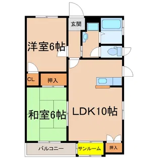 グリーンハウス【3階】の間取り
