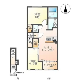 カーサ クレール【2階】の間取り