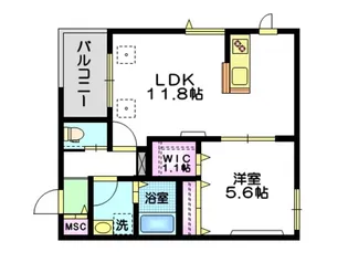 グランシャリオ【3階】の間取り