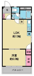 石川ハイム【3階】の間取り