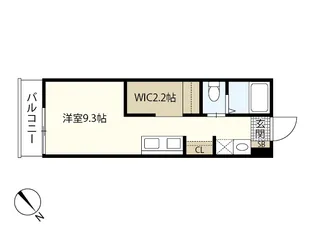 フェリシア梅原【1階】の間取り