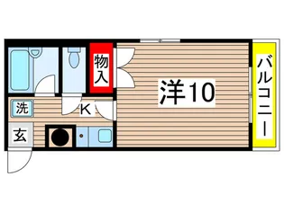 ム-ニ-朝日NO.2【1階】の間取り