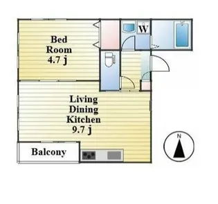 バークリー尾久【3階】の間取り