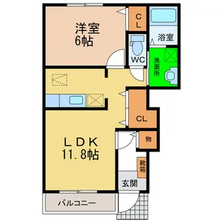 グレースガーデン【1階】の間取り