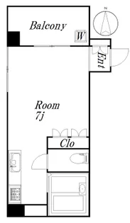 リバーサイドオオハシ【7階】の間取り