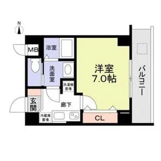 テオリア府中【1階】の間取り