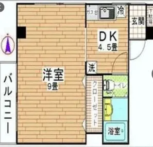 グリーンコーポ東中野【1階】の間取り