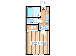 ホワイトキャッスル蒲町ビレジA棟【2階】の間取り
