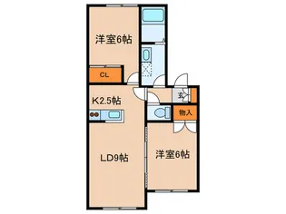 ベルコリーヌ月寒東【1階】の間取り