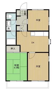 グリーンパーク二俣【4階】の間取り