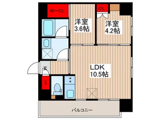 ルフォンプログレ押上EAST【7階】の間取り