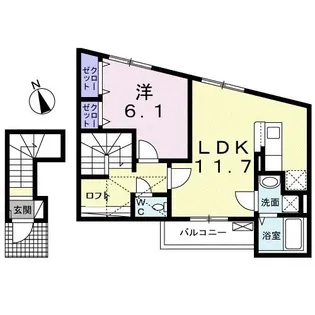 グリーンエミモ【2階】の間取り