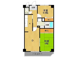 グレンツェン・オクムラ【3階】の間取り