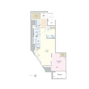 ロイジェント山王【7階】の間取り