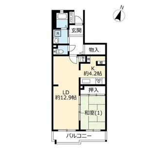 URコンフォール大宮植竹【4階】の間取り