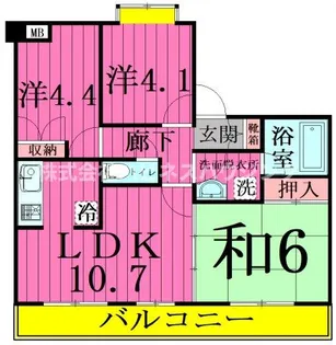 INSURANCE(インシュランス) BLDG.(ビルディング) IX(【10階】の間取り