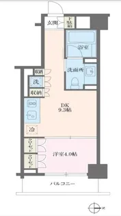 MFPRコート麻布十番【4階】の間取り
