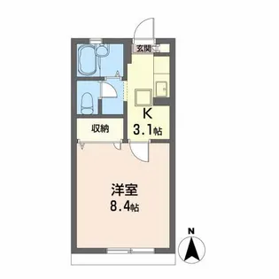 ディアス桜ヶ丘【1階】の間取り