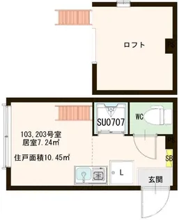 パークハイベリー 東蒲田【1階】の間取り