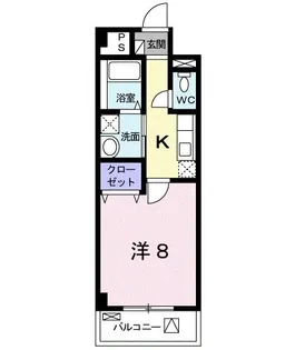 ジェン・ルー【1階】の間取り