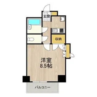 おおきに北梅田サニーアパートメント【4階】の間取り