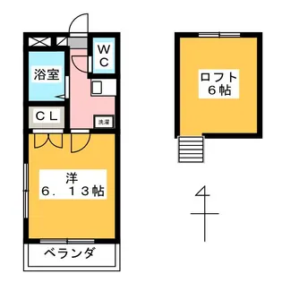 フレッシュロード【2階】の間取り