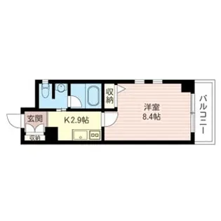 エスポワール下馬【1階】の間取り