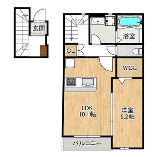 プランドール長町【2階】の間取り
