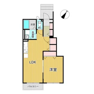 レトア若宮【1階】の間取り