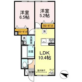 エパティーク【1階】の間取り