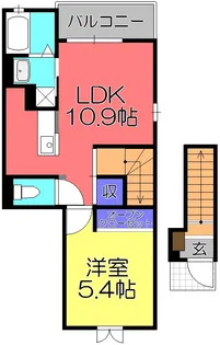 ラ・エトワール【3階】の間取り
