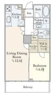 白金タワー【16階】の間取り