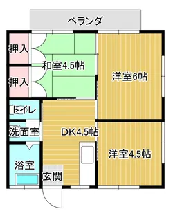 池野コーポ【2階】の間取り