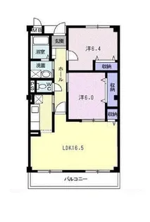 ウェスト プレイス【4階】の間取り