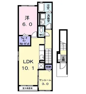 メゾンHIKARI【2階】の間取り