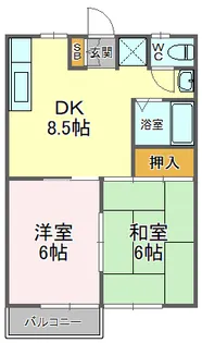 コーポノムラ【2階】の間取り