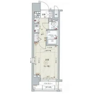 エステムコート京都烏丸II【7階】の間取り