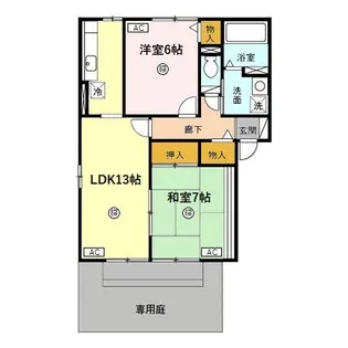シエークル21 B【1階】の間取り