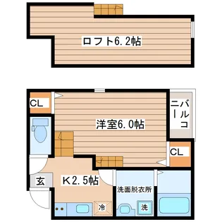 ハーモニーテラス南大野田【1階】の間取り