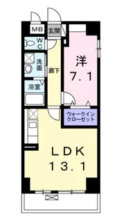 リヴィエールプラス【8階】の間取り