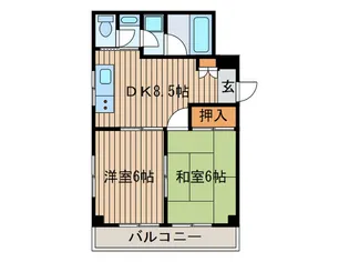 ステラ平安【3階】の間取り