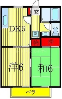 アイランド小菅【2階】の間取り