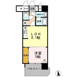 COSMO CITY【6階】の間取り