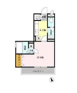 クレール嶋 A【2階】の間取り