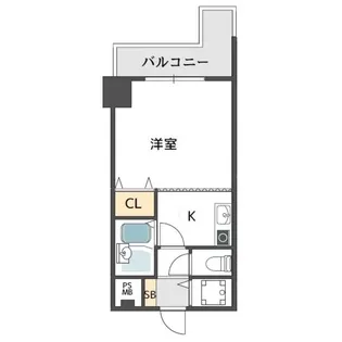 レジデンス川原【7階】の間取り